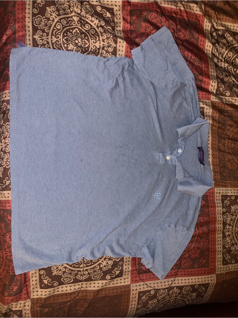 Ralph Lauren Heathered Blue Polo Shirt